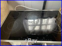 2x Bosch Built-in Electric Single Oven, Touch control, Stainless and Hob