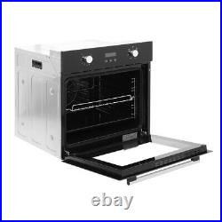 70L Built-in Oven Single Electric Fan Oven -Stainless Steel LED Display -Timer