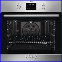 AEG 6000 Pyrolytic (Self clean) Electric Single Oven with builtin Steam function