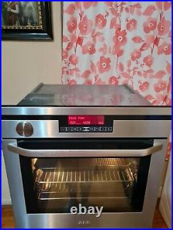 AEG B9820-4-m Multifunction Single Electric Oven Built-in whit Steam Function