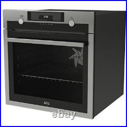 AEG BCE556060M Built-In Electric Single Oven Stainless Steel