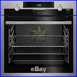 AEG BCS551020M SteamBake Multifunction Electric Single Oven Stainless BCS551020M
