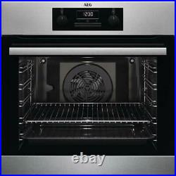 AEG BEB231011M Built In Single Electric Oven in Stainless Steel GRADED