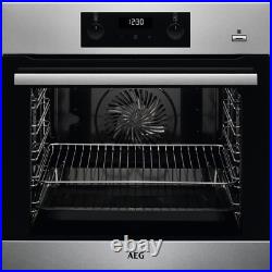 AEG BES355010M Built In Electric Single Oven Steambake Stainless Steel HA3576