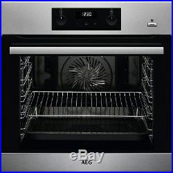 AEG BES355010M Electric Built-in Single Oven With SteamBake Antifin BES355010M
