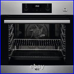 AEG BES355010M Refurbished 60cm Single Built In Electric Oven Wit A1/BES355010M