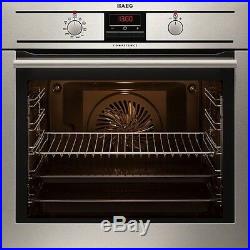 AEG BP3003001M Built-in Stainless Steel Pyrolytic'A' Rated Electric Single Oven