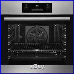 AEG BPB231011M SurroundCook Built In Single Electric Oven Stainless Steel FA8700