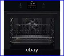 AEG BPK355020M Single Oven Electric Built In Pyrolytic in Black GRADE A
