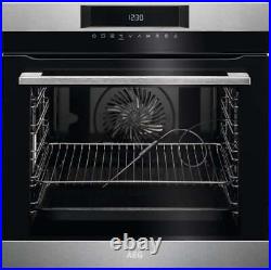 AEG BPK64202HM Built In Single Electric Oven Pyrolytic in Stainless Steel GRADE