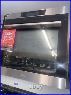 AEG BPK742320M Single Oven Built-In Electric Pyrolytic Stainless Steel GRADED