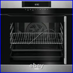 AEG BPK744L21M Single Oven Built In Left Hand Opening Electric in Stainless Stee