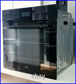 AEG BPK748380B SenseCook Pyrolytic 60cm Built In Smart WiFi Single Oven in Black