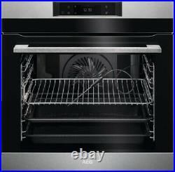 AEG BPK748380M Built In Pyrolytic Single Electric Oven in Stainless Steel A11662