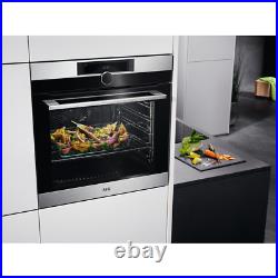 AEG BPK948330M Single Oven Built In Electric Pyrolytic Stainless Steel