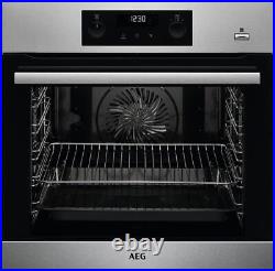 AEG BPS355020M Single Oven Built in Electric in Stainless Steel GRADE A