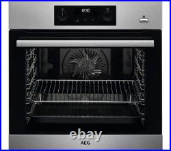 AEG BPS356020M Single Oven Built in Electric Stainless Steel