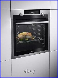 AEG BPS556020M, Built In Electric Self Cleaning Single Oven With Steam Function