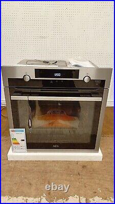 AEG BPS556020M Single Built In Oven With Pyrolytic Cleaning Stainless Steel