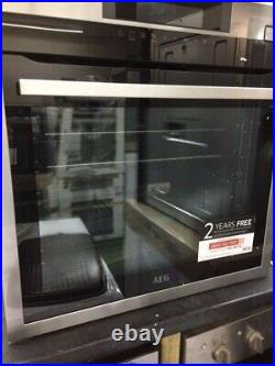 AEG SenseCook Built In Single Electric Fan Oven Grill BSE774320M Stainless Steel