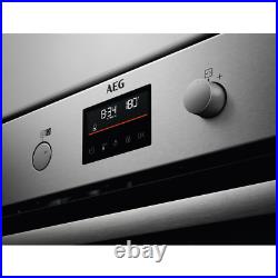 AEG Steambake BPS355061M Built In Electric Single Oven Stainless Steel A+