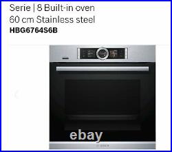 BOSCH HBG6764S6B Serie 8 Built in Single oven Home connect Stainless steel