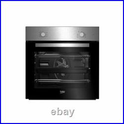 Beko Set Multifunction Built in Oven and Ceramic Hob Pack QSE222X Black Single