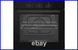 Black Single Electric Fan Built-in Oven Integrated 600mm Modern A Energy Rating