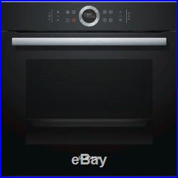 Bosch HBG673BB1B Serie 8 Ten Function Electric Single Oven With Pyro Clean