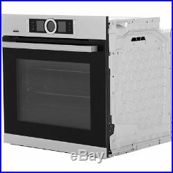 Bosch HBG6764S6B Serie 8 Built In 60cm A+ Electric Single Oven Brushed Steel
