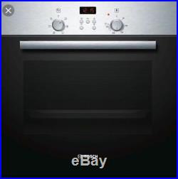 Bosch HBN331E6B Built-in Integrated Single Oven Black Stainless Steel Series 2