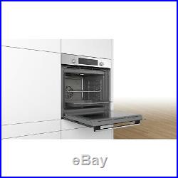 Bosch HBS534BS0B Built-In Electric Single Oven with 3D Hot Air Cooking HW173630