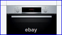 Bosch HBS573BS0B Built In Electric Single Oven with 3D Hot Air Stainless Steel
