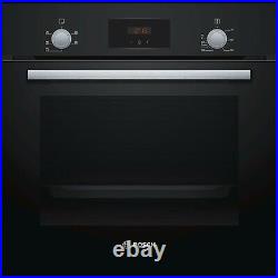 Bosch HHF113BA0B Built In Electric Single Oven With 3D Hot Air Black