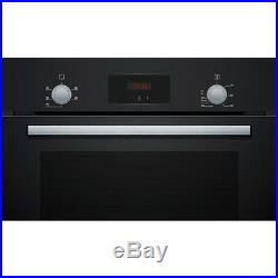 Bosch HHF113BA0B Serie 2 Built In 59cm A Electric Single Oven Black New