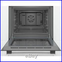 Bosch HHF113BR0B Serie 2 Built In 59cm Electric Single Oven Stainless Steel New