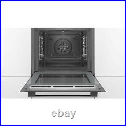 Bosch Serie 6 71L Built-in Electric Single Oven With Pyro & Steam Coo HRG579BB6B