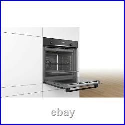 Bosch Serie 6 71L Built-in Electric Single Oven With Pyro & Steam Coo HRG579BB6B