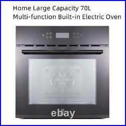 Brand New Built in 60cm Single Oven 70L Electric Fan Oven, Touch Control & A+