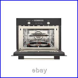 Built In Electric Oven Compact Black Fan Cooled Full Grill Single 44L 3350W