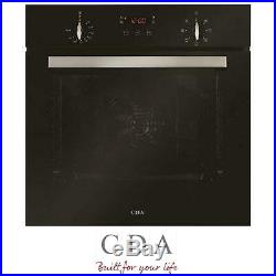 CDA SK310BL Built-in Electric Multifunction Black Single Oven Seven Function 74L