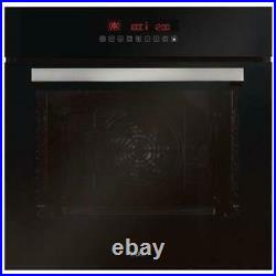 CDA SK511BL Single Oven Built In 11 Function Electric Pyrolytic LCD in Black GRA