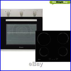 Candy CEHOPK60X/E Built In Electric Single Oven & Ceramic Hob Pack
