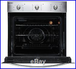 Candy FCS602X Built-In 59.5cm Single Electric Fan Oven Stainless Steel