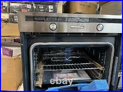 Cooke & Lewis CLPYSTa Black & grey Built-in Electric Single Pyrolytic Oven