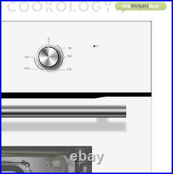Cookology White Fan Oven, Single Electric Built-in Digital timer, 60cm, COF605WH