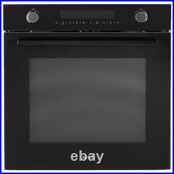 ElectriQ Electric Single Oven with Microwave Function Black EQOVENM5BLACK