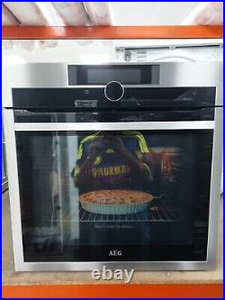 Ex-Display AEG BPE842720M Built In Electric Single Oven Stainless Steel- #6866