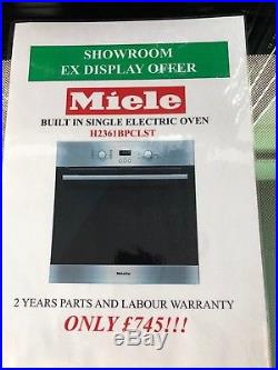 Ex-display Miele ContourLine H2361BP CLST Single Built-in Electric Oven