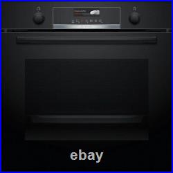 Graded Bosch Series 6 HRG579BB6B Built-In Electric Single Oven Black